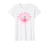 Femme OM Lotus Yoga Blanc T-Shirt