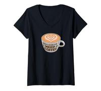 Femme on dirait Que J'Ai Besoin d'un café T-Shirt avec Col en V