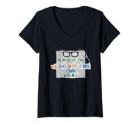 Femme On s'en fout Club Gen X Je m'en fous T-Shirt avec Col en V