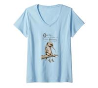 Femme One Day We Will Wake to His Nécrologie T-Shirt avec Col en V