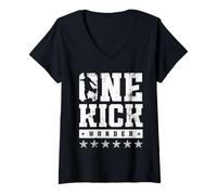 Femme One Kick Wonder T-Shirt avec Col en V