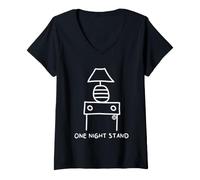 Femme One Night Stand T-Shirt avec Col en V