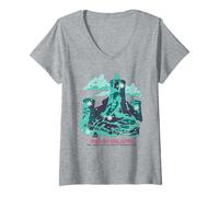 Femme One Piece Drum Island Winter Wonderland Poster T-Shirt avec Col en V