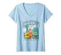 Femme One Piece Loguetown The Beginning and The End T-Shirt avec Col en V