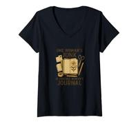 Femme One Woman's Junk Is Another Woman's Junk Journal T-Shirt avec Col en V