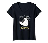 Femme Onigiri Sushi This is How I Roll Japanese T-Shirt avec Col en V