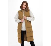 Femme ONLY Gilet rembourré long veste matelassée sans capuche ONLSTACY