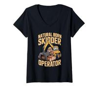 Femme Opérateur de débardeur Natural Born T-Shirt avec Col en V