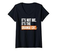Femme Orange Cat Mom, ce n'est Pas Moi, C'est Le Chat Orange T-Shirt avec Col en V