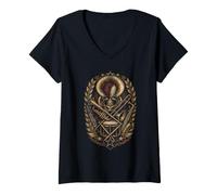 Femme Orchestre De Marche T-Shirt avec Col en V