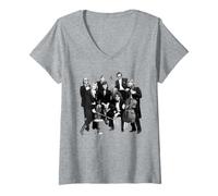 Femme Orchestre Lumineux électrique ELO Jeff Lyne Band T-Shirt avec Col en V