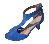 Femme orthopédique Talons Hauts Robe Orteil Ouvert Fermeture Zip Sandales de Poisson décontracté Bouche Sandale Chaussures d'été