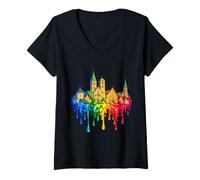 Femme Osnabrück T-Shirt avec Col en V