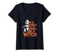 Femme Oublie les Couronnes Choisis les Sorts T-Shirt avec Col en V