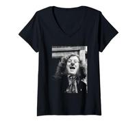 Femme Oui-Oui Titulaire Slade Cum on Feel The Noise Singer 1976 T-Shirt avec Col en V