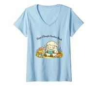 Femme Oups, J'Ai acheté Un Autre Livre Funny Cute Sheep T-Shirt avec Col en V