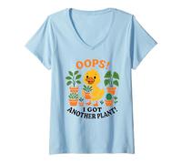 Femme Oups, j'ai un autre jardin de canards succulents pour les amoureux des plantes. T-Shirt avec Col en V