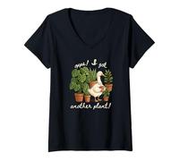 Femme Oups, J'Ai Une Autre Plante d'intérieur, Une oie T-Shirt avec Col en V