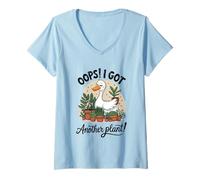 Femme Oups, j'ai une autre plante : le jardinage de canards T-Shirt avec Col en V