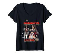 Femme Overwatch 2 Vendetta La Lupa The She-Wolf Full Body Portrait T-Shirt avec Col en V