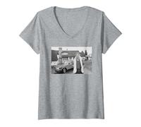 Femme Ozzy Osbourne du chanteur de heavy metal Black Sabbath T-Shirt avec Col en V