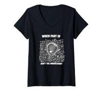 Femme « Padel, C'est Marrant. Qu'est-ce Que Tu Ne Comprends Pas » T-Shirt avec Col en V