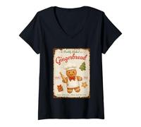 Femme Pain d'épices fraîchement cuit au Four Depuis 1925 T-Shirt avec Col en V
