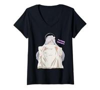 Femme Pajama Society Chemise - Mignonne Fille Douce et endormie Kawaii Anime T-Shirt avec Col en V