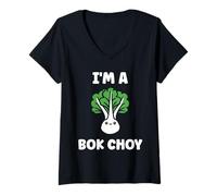 Femme Pak Choy Chinese Cabbage Funny Quote I'm a Bok Choy T-Shirt avec Col en V