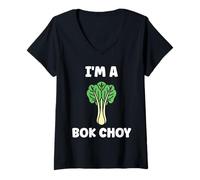 Femme Pak Choy Chinese Cabbage Funny Quote I'm a Bok Choy T-Shirt avec Col en V