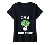 Femme Pak Choy Chinese Cabbage Funny Quote I'm a Bok Choy T-Shirt avec Col en V