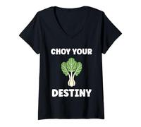 Femme Pak Choy Your Destiny Funny Quote Bok Choy T-Shirt avec Col en V