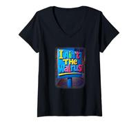 Femme Panneau Peint à la Main I Ain't The Walrus T-Shirt avec Col en V