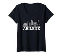 Femme Panorama d'Abilene T-Shirt avec Col en V