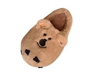 Femme Pantoufles Plates Pantoufles Confortables et adorables à Motif pour intérieur Chaleureux et Bien-être Hivernal - Maison détente (Brown, 39)