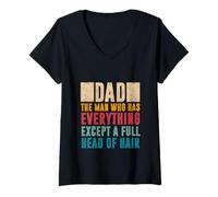 Femme Papa, l'homme qui a tout sauf une chevelure pleine T-Shirt avec Col en V
