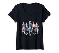 Femme Papas fondateurs, pères révolutionnaires Modernes de la génération Z T-Shirt avec Col en V