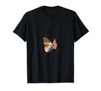 Femme Papillon Profil Boho Art T-Shirt Graphique avec Valeur, Homme, Noir, XL