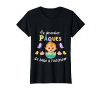 Femme Pâques Future Maman Annoncer Grossesse Enceinte Fête Du Bébé T-Shirt