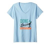 Femme Parachutisme - L'Aventure de la liste des seaux T-Shirt avec Col en V