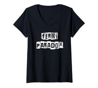 Femme Paradoxe de Fermi T-Shirt avec Col en V