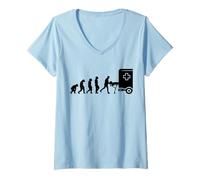 Femme Paramédic médicale d'urgence Hôpital Paramédic Ambulance T-Shirt avec Col en V