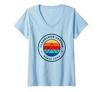 Femme Parc d'État de Cloudland Canyon, Géorgie, été T-Shirt avec Col en V