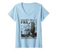 Femme Parc d'État de Valley of Fire T-Shirt avec Col en V