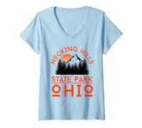 Femme Parc Hocking Hills T-Shirt avec Col en V