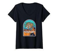 Femme Parc National de Joshua Tree en Californie T-Shirt avec Col en V