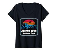 Femme Parc National de Joshua Tree T-Shirt avec Col en V