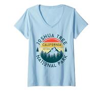 Femme Parc National de Joshua Tree T-Shirt avec Col en V