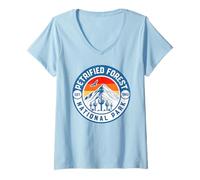 Femme Parc National de la forêt pétrifiée T-Shirt avec Col en V