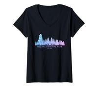 Femme Parc National de Sequoia, Californie Est. 1890 Vintage T-Shirt avec Col en V